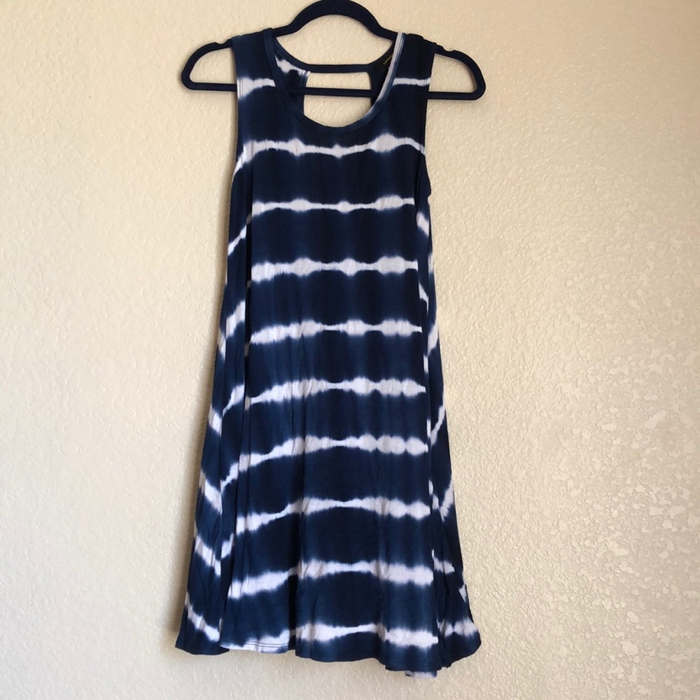 *SOLD**Navy Tie Dye Dress